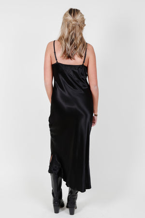 ENZA COSTA | Bias Cut Slip Dress - Black