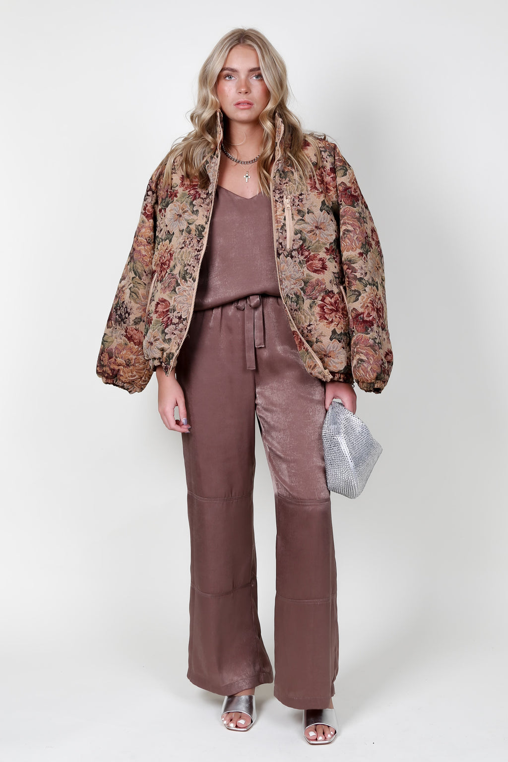 SELF CONTRAST | Noelle Drawstring Pants - Bison