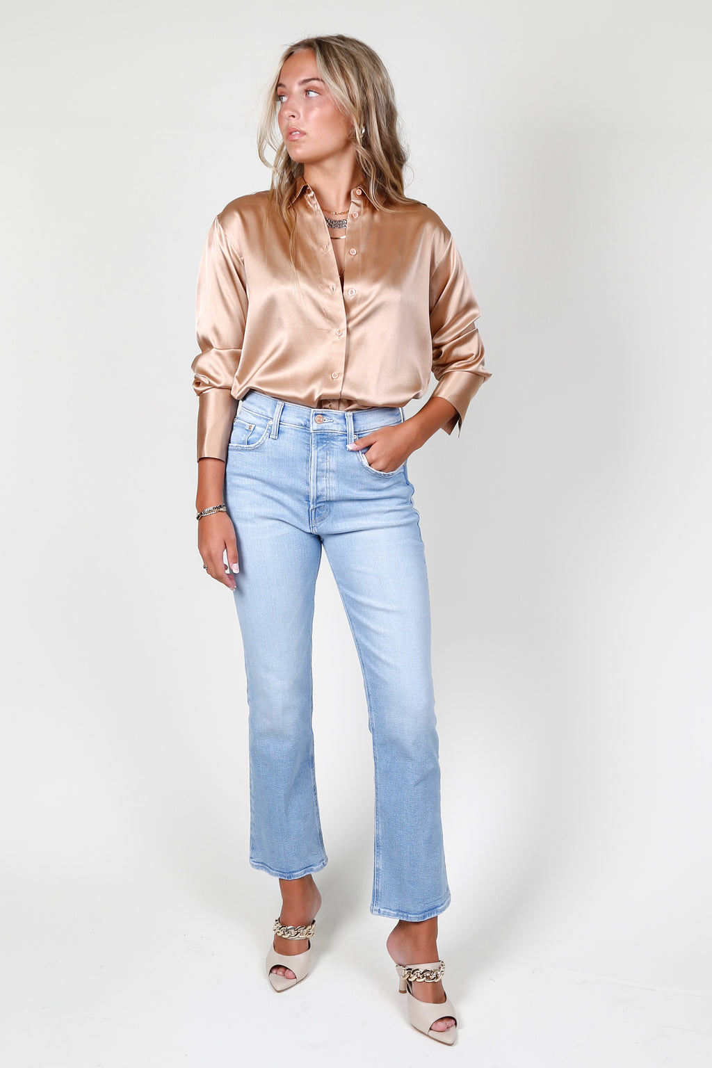 FRAME | The Standard Shirt - Blush
