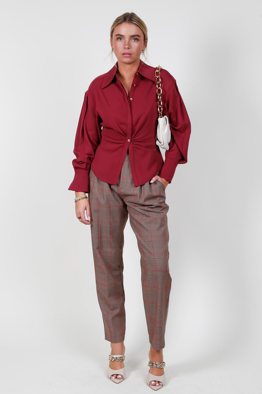 EQUIPMENT | The Bennett Blouse - Cordovan