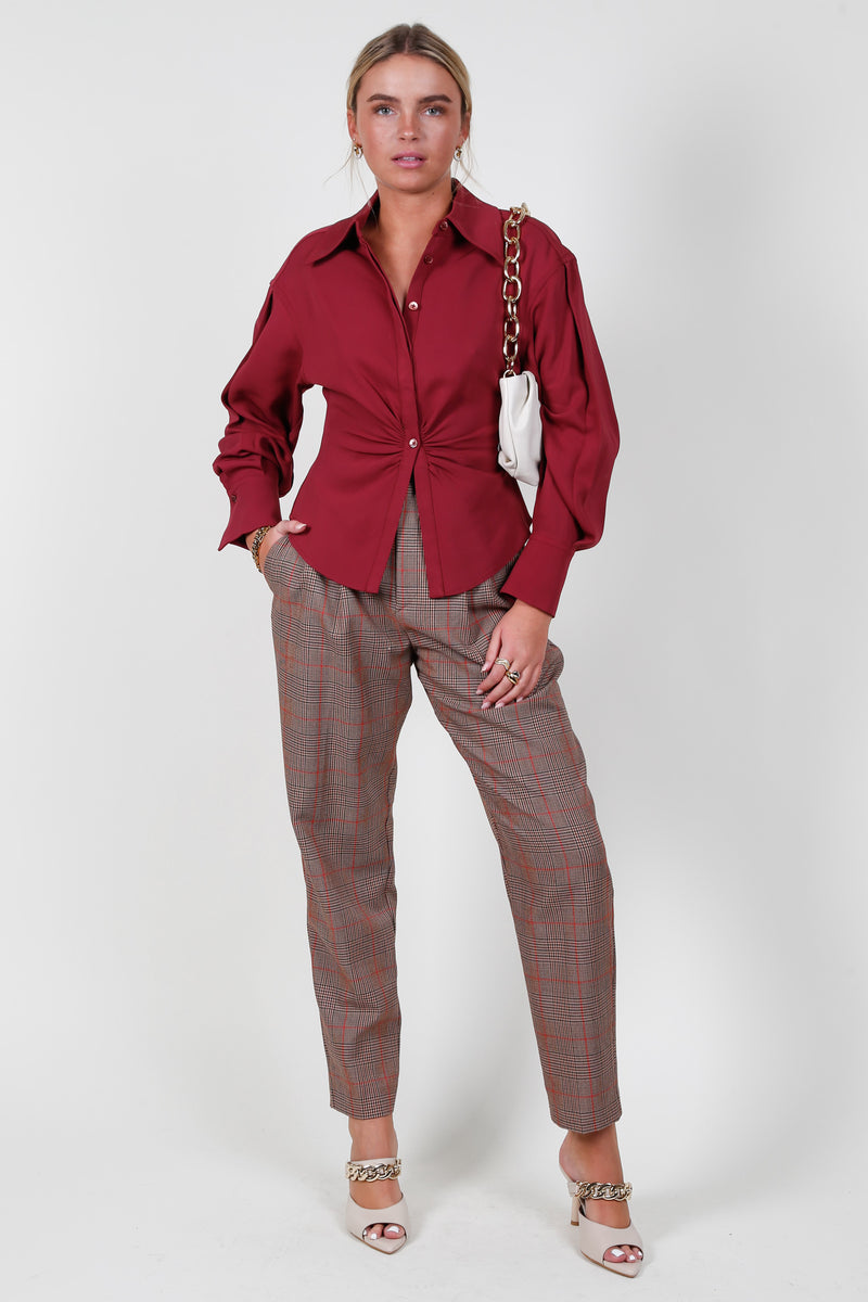 EQUIPMENT | The Bennett Blouse - Cordovan