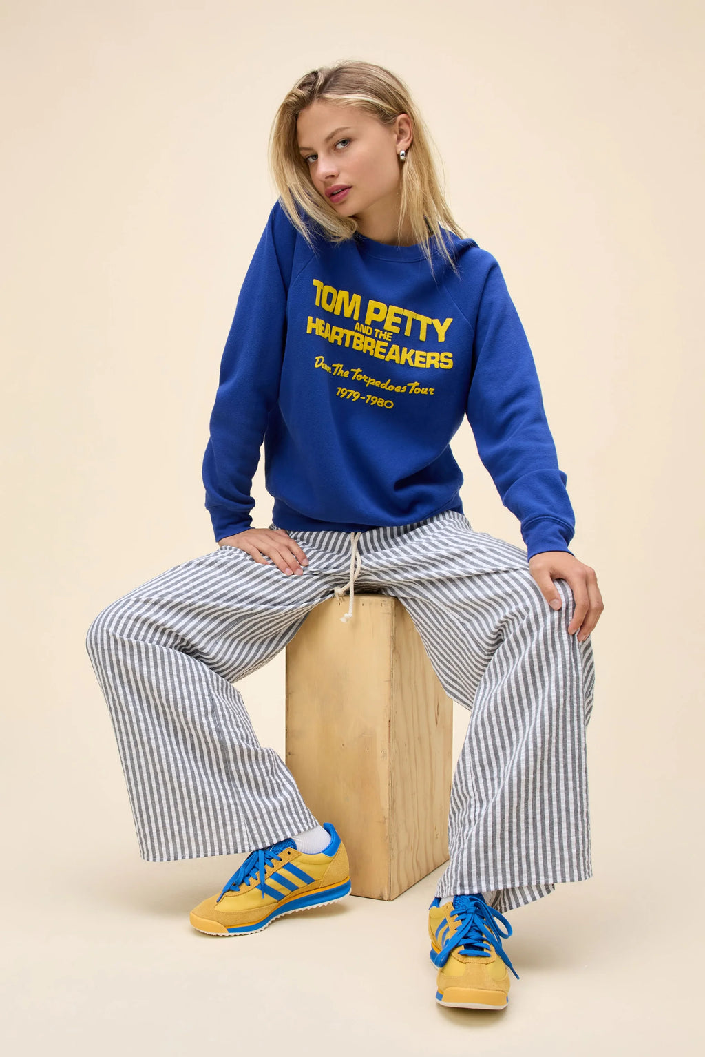 DAYDREAMER | Tom Petty Damn The Torpedoes Vintage Sweatshirt - Blue Quartz