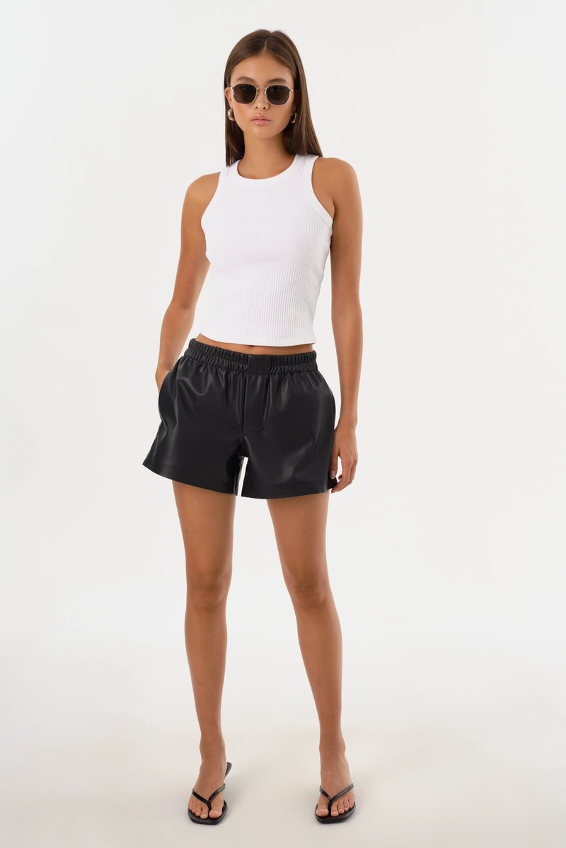 LAMARQUE | Vicki Rib Knit Tank - White