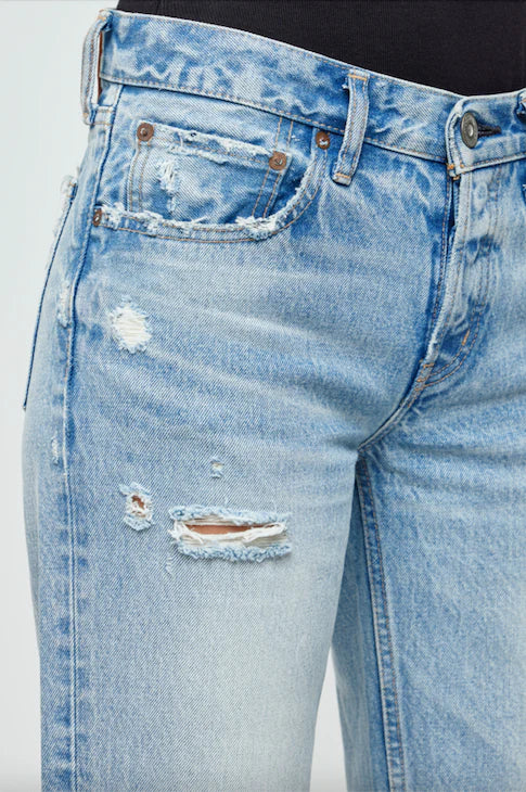 MOUSSY | MV Odessa Straight Low - Light Blue