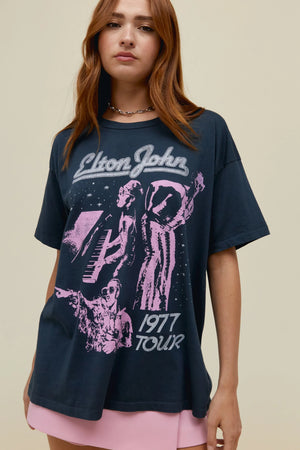 DAYDREAMER | Elton John 1977 Tour Merch Tee - Vintage Tee