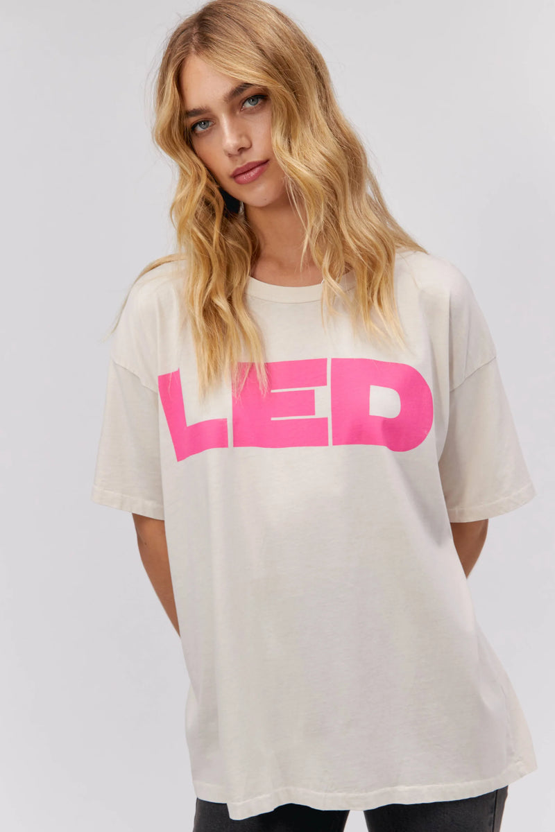 DAYDREAMER | Led Zep Merch Tee - Dirty White