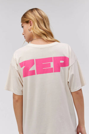 DAYDREAMER | Led Zep Merch Tee - Dirty White