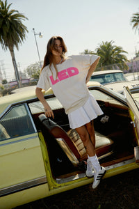 DAYDREAMER | Led Zep Merch Tee - Dirty White