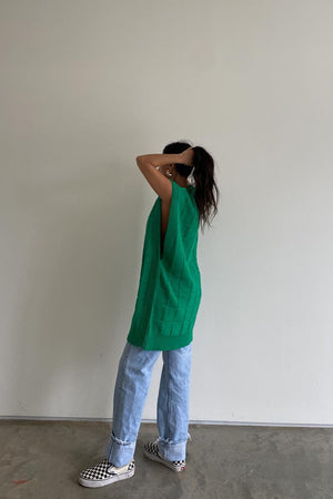 The Vest Dress - Kelly Green