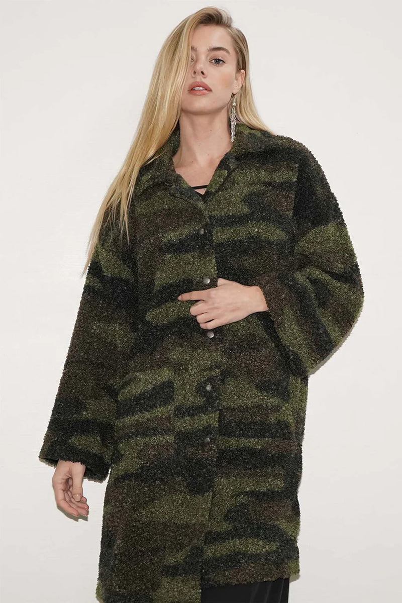 LNA | Astor Sherpa Coat - Camouflage