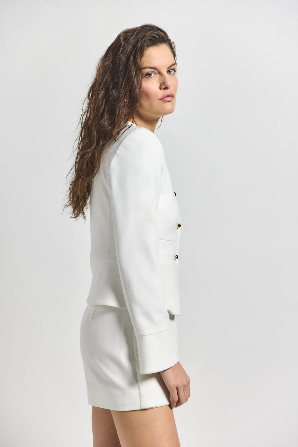 DEREK LAM | Elizabeth Jacket - Soft White – Scarlet Clothing DEREK LAM | Elizabeth Jacket - Soft White – Scarlet Clothing