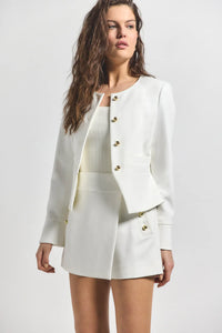 DEREK LAM | Elizabeth Jacket - Soft White