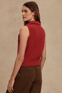 VARLEY | Amina Half Zip Knit - Lava Falls