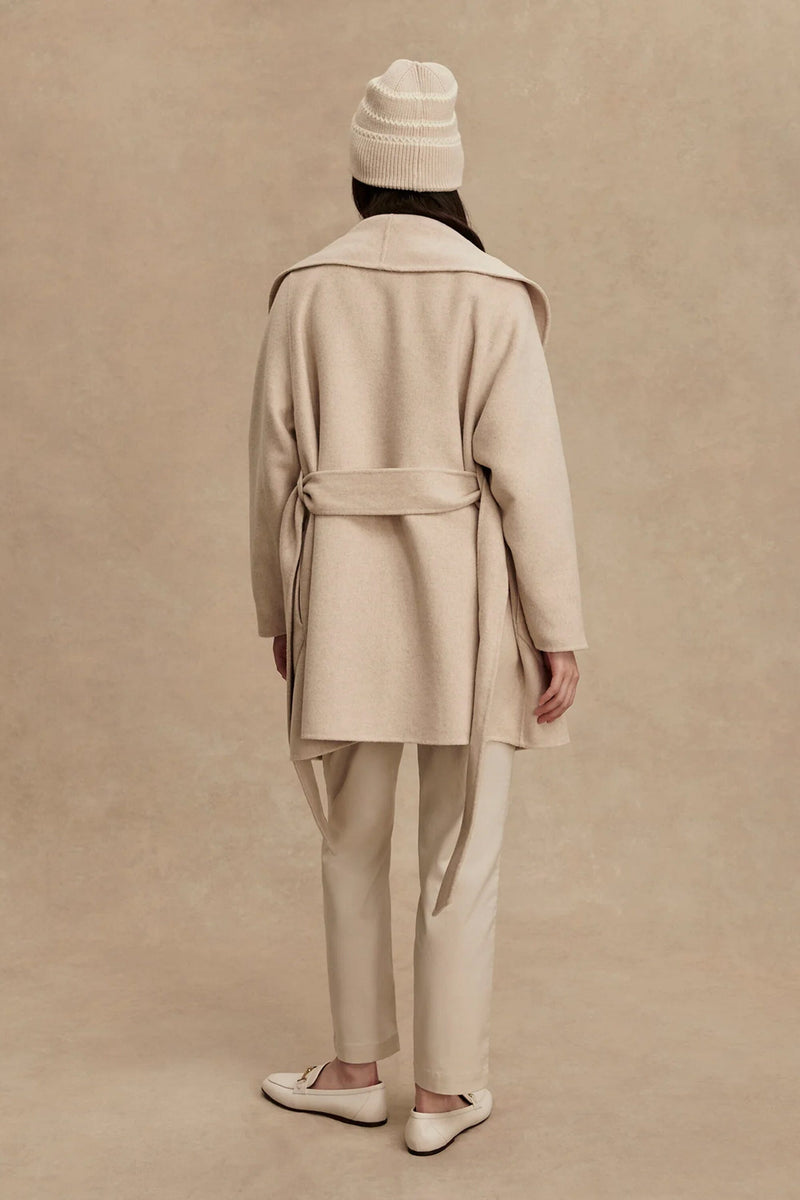 VARLEY | Edgemere Wrap Jacket - Pumice Stone Marl
