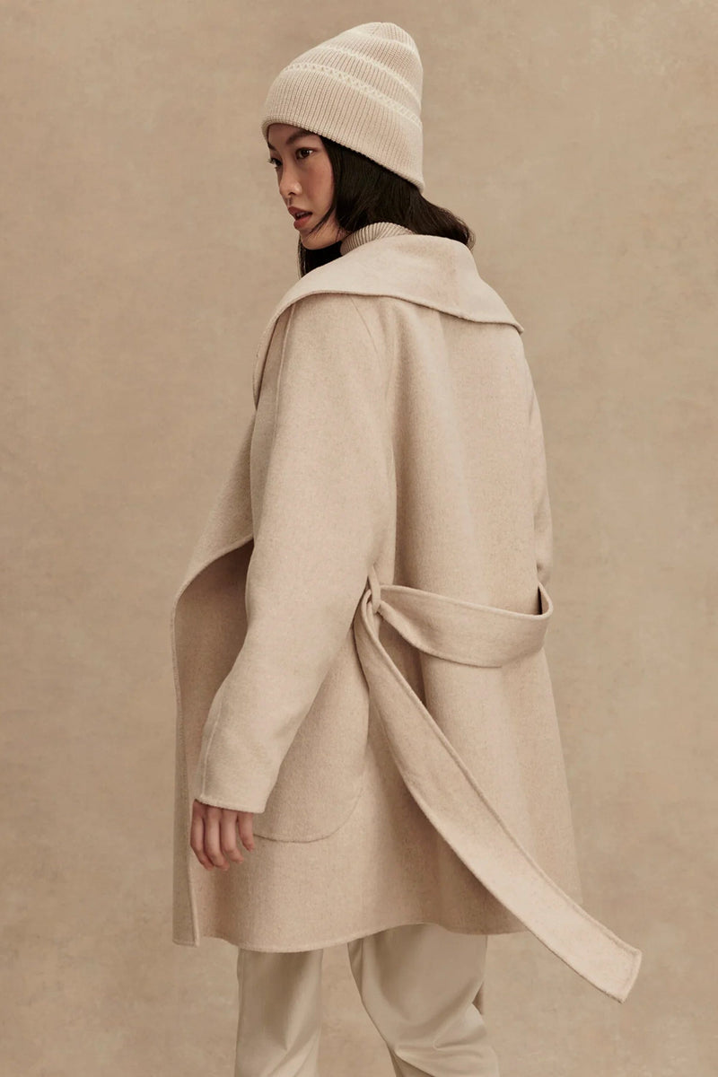 VARLEY | Edgemere Wrap Jacket - Pumice Stone Marl