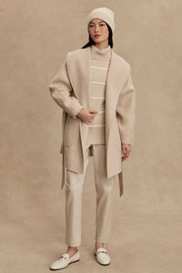 VARLEY | Edgemere Wrap Jacket - Pumice Stone Marl