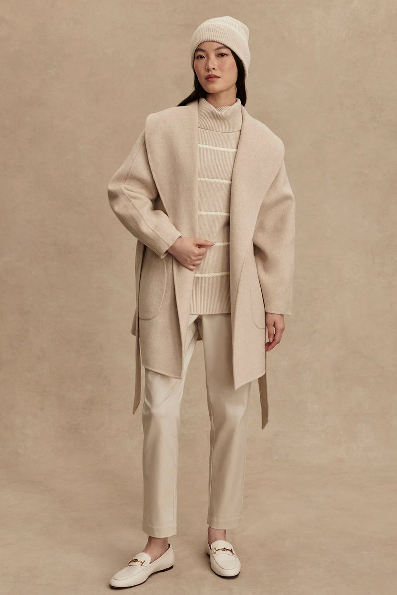 VARLEY | Edgemere Wrap Jacket - Pumice Stone Marl
