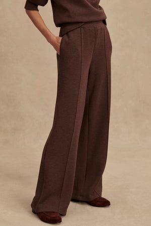 VARLEY | The Wide Leg Pant 30 - Coffee Bean Marl