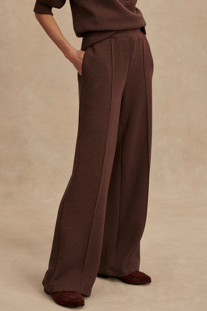 VARLEY | The Wide Leg Pant 30 - Coffee Bean Marl