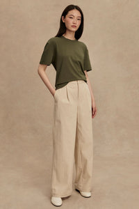 VARLEY | Leighton Boyfriend Tee - Racing Olive