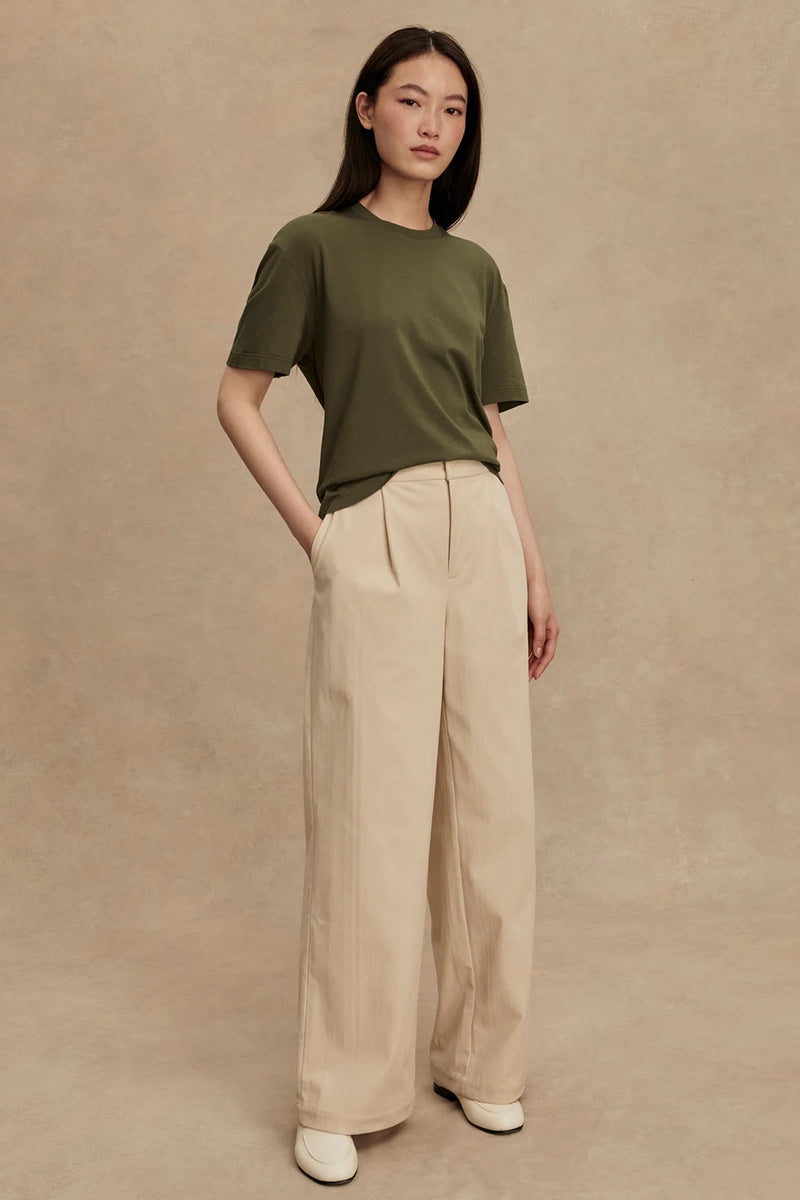 VARLEY | Leighton Boyfriend Tee - Racing Olive