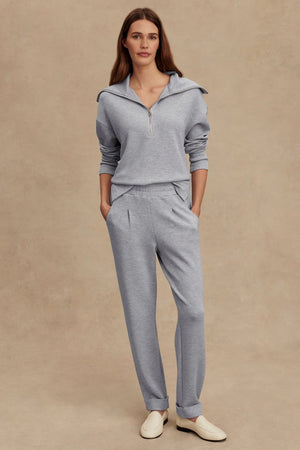 VARLEY | The Rolled Cuff Pant - Mid Blue Marl