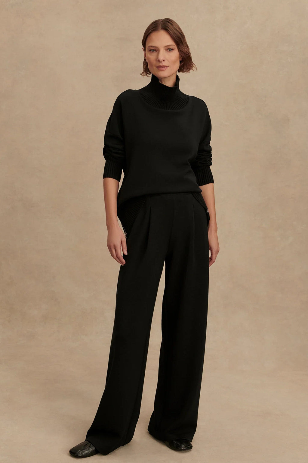 VARLEY | The Extra Wide Leg Pant - Black