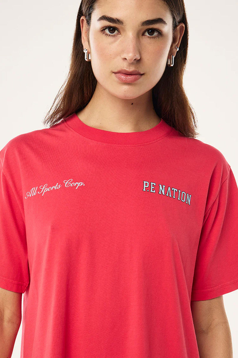 P.E NATION | Slate Tee - Washed Strawberry