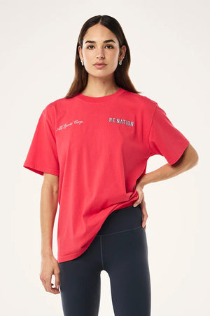 P.E NATION | Slate Tee - Washed Strawberry