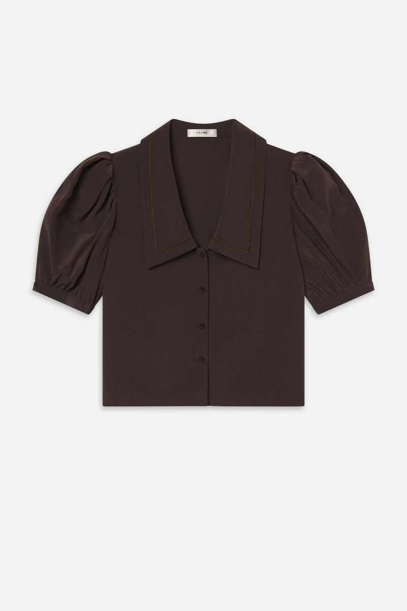 FRAME | The Sailor Blouse - Coffee