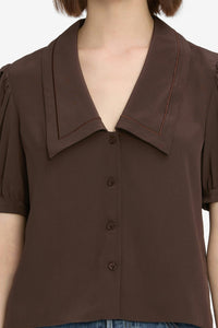 FRAME | The Sailor Blouse - Coffee