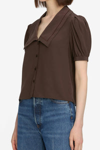 FRAME | The Sailor Blouse - Coffee