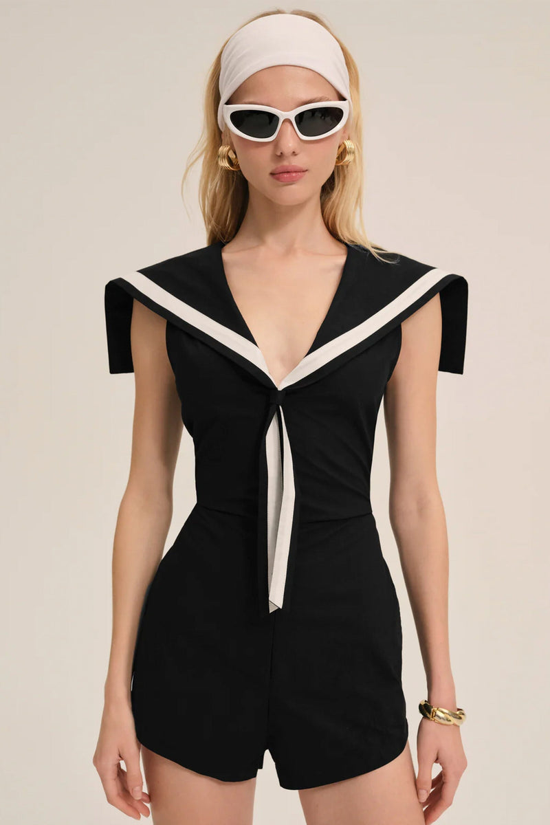 FOR LOVE & LEMONS | Shelly Romper - Black