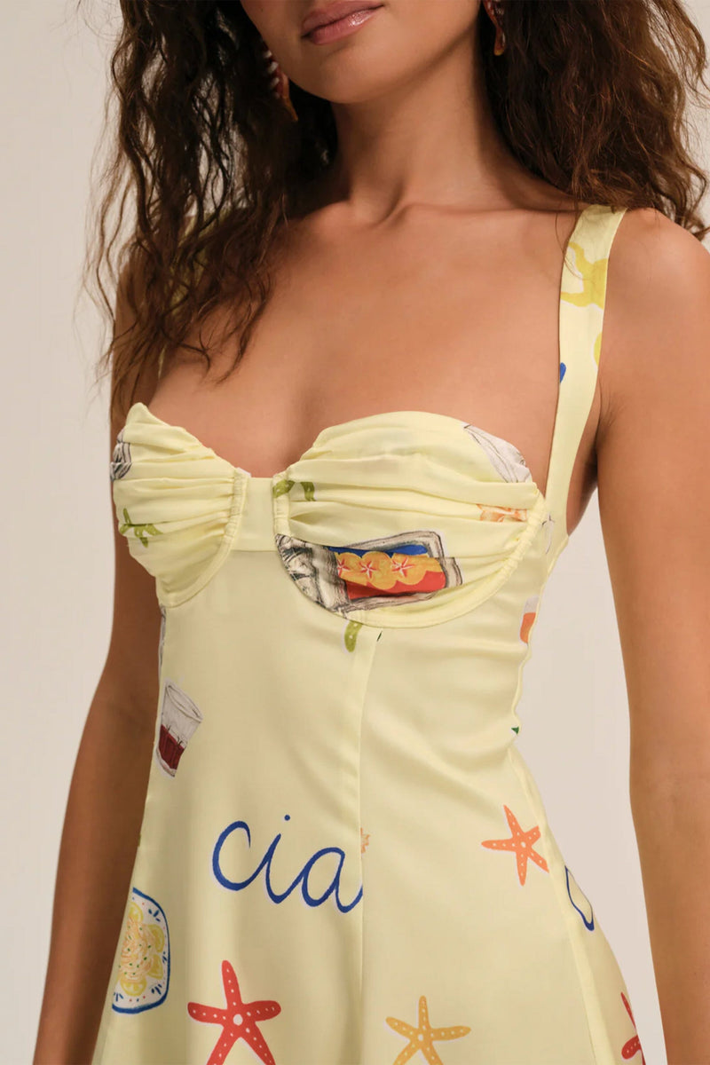 FOR LOVE & LEMONS | Ciao Mini Dress - Yellow