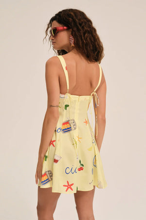 FOR LOVE & LEMONS | Ciao Mini Dress - Yellow