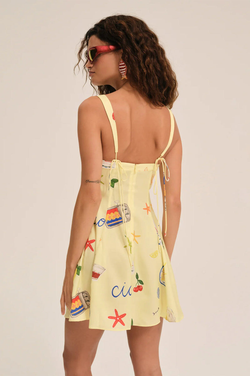 FOR LOVE & LEMONS | Ciao Mini Dress - Yellow