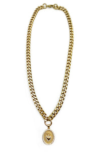 RACHEL NATHAN | Sacred Heart Curb Necklace