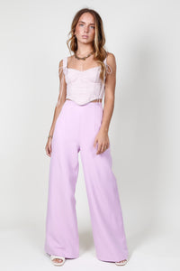 Wide Leg Pant - Soft Lavender