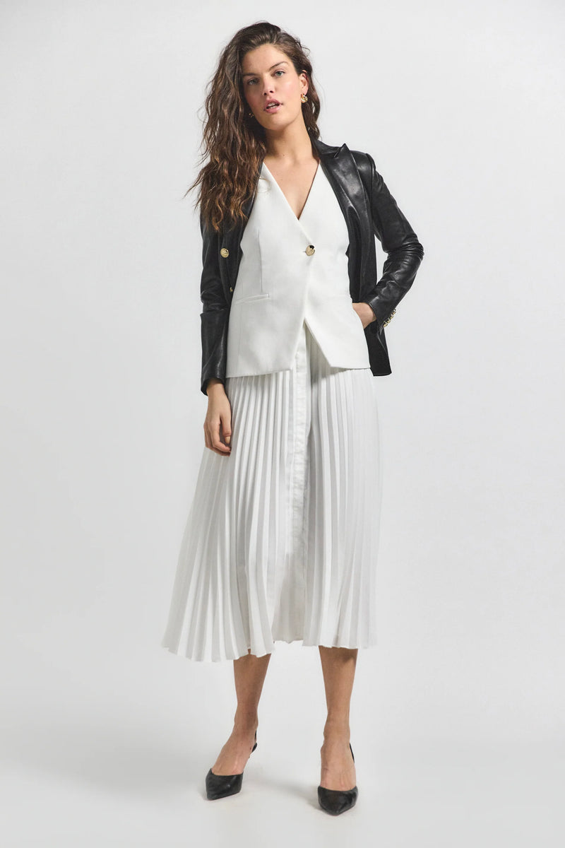 DEREK LAM | Lauren Mixed Media Dress - Soft White