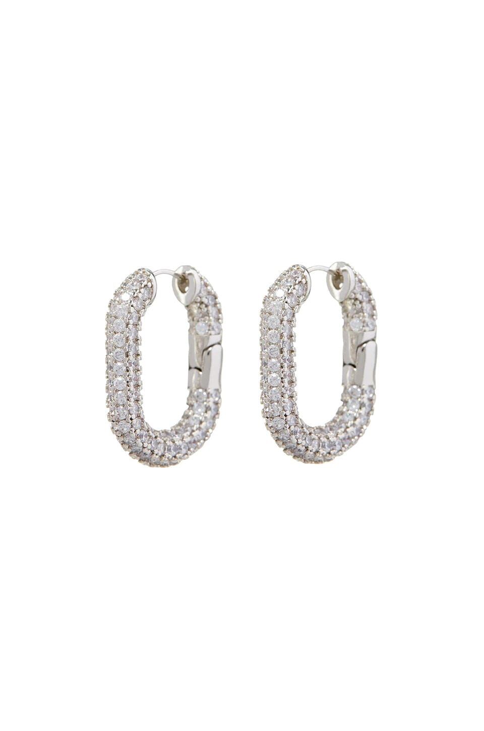 LUV AJ | XL Pave Chain Link Hoops