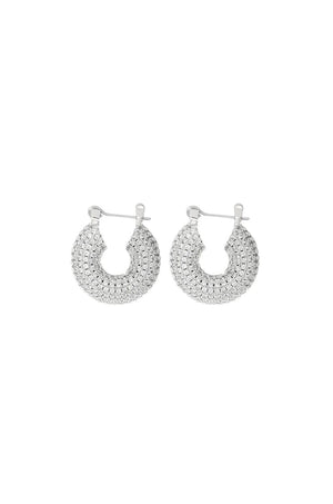 LUV AJ | Pave Mini Donut Hoops