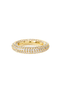 LUV AJ | Pave Amalfi Ring - Gold
