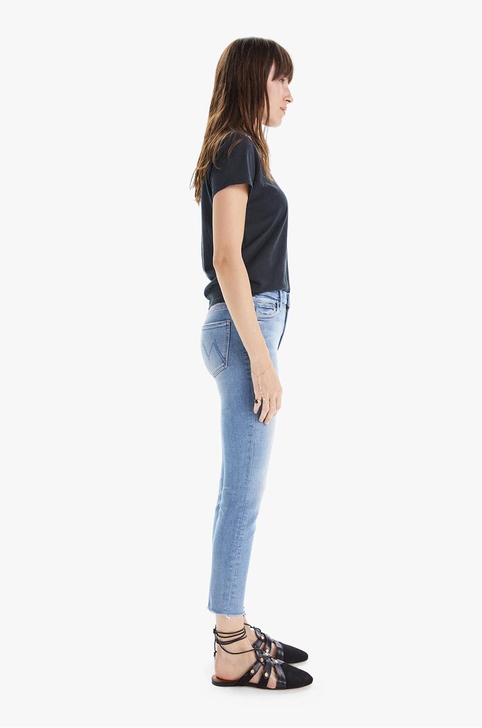 MOTHER | High Waisted Looker Ankle Fray - Au Revoir