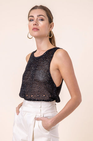 LINE & DOT | Moonlight no Crochet Dress - Black