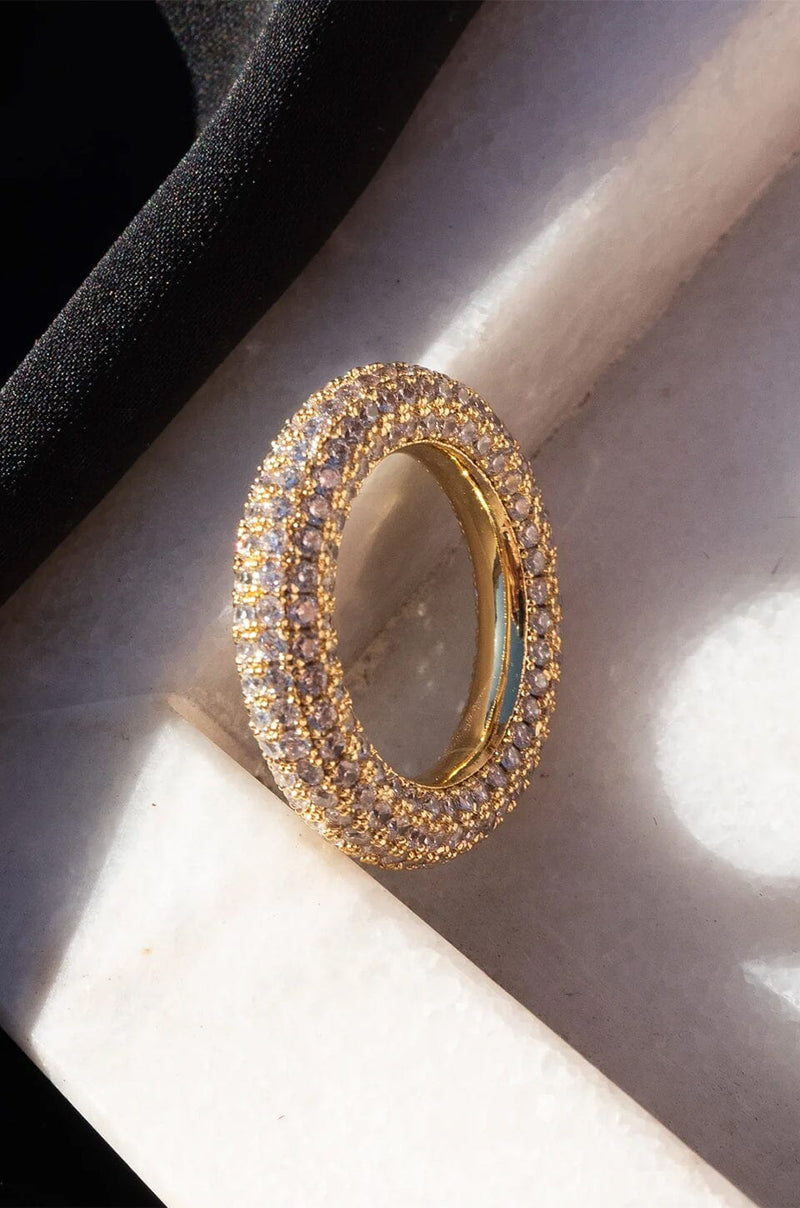 LUV AJ | Pave Amalfi Ring - Gold