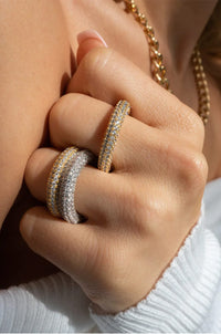 LUV AJ | Pave Amalfi Ring - Gold