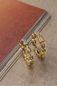 LUV AJ | Bezel Stone Ring Set - Gold