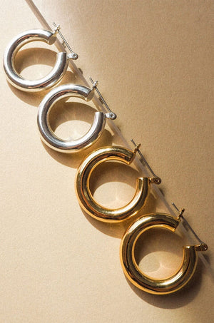 LUV AJ | Baby Amalfi Tube Hoops