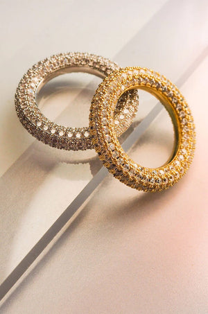 LUV AJ | Pave Amalfi Ring - Gold
