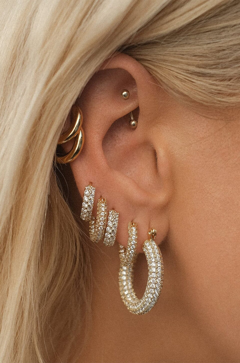 LUV AJ | Pave Baby Amalfi Hoops